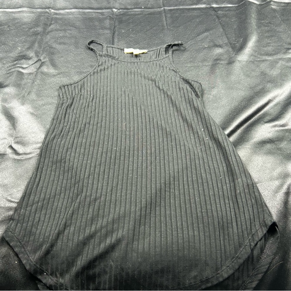 Express‎ Black Ribbed Tank Top